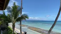 The 35-foot private west-facing lanai at unit 711