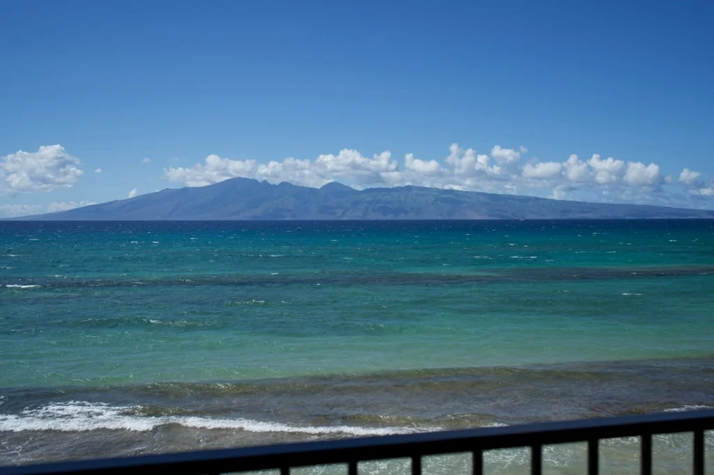 Open water from unit 711, looking across the channel to the islands